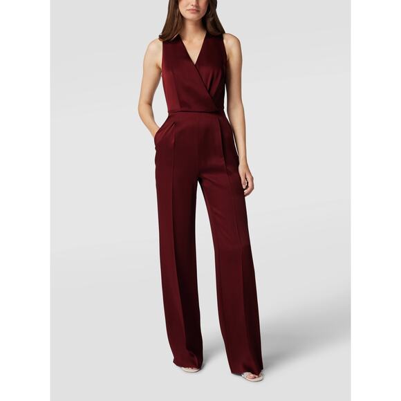Max Mara Studio Alamaro Jumpsuit - 4 - Burgundy - Picture 5 of 8
